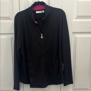 Belle by Kim Gravel Black Utility Jacket with Classic Design